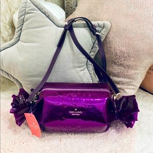 Kate Spade Candy Crossbody bag candy wrapped in stunning purple Novelty bag NWT